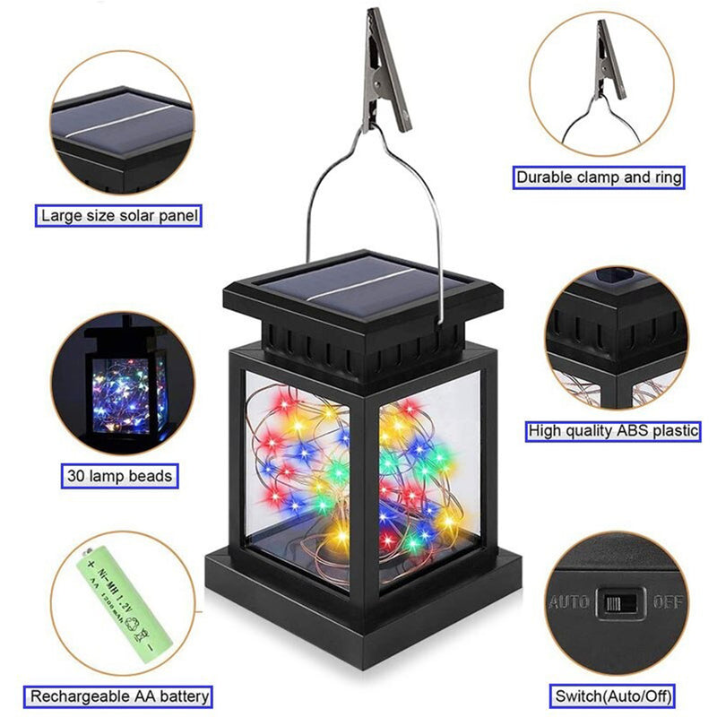 Solar Powered Decorative LED Lamp Outdoor Garden Light_13