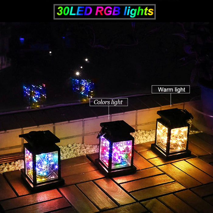 Solar Powered Decorative LED Lamp Outdoor Garden Light_16