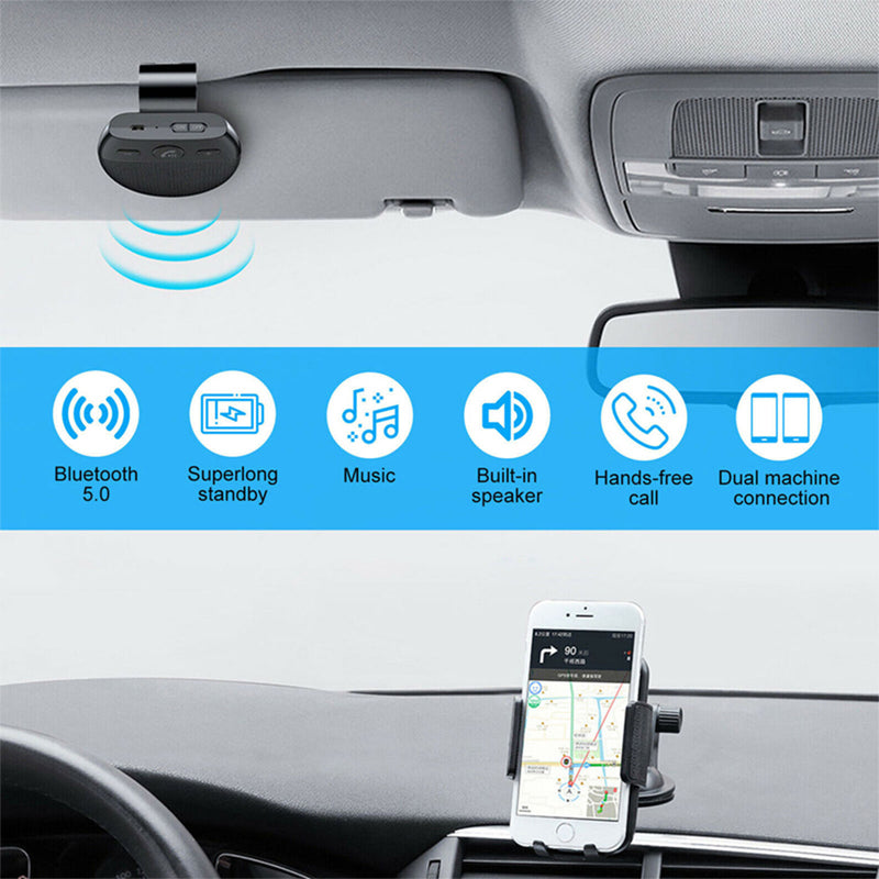 Rechargeable Wireless Handsfree Sun Visor Car Speakerphone (USB Power Supply)_1