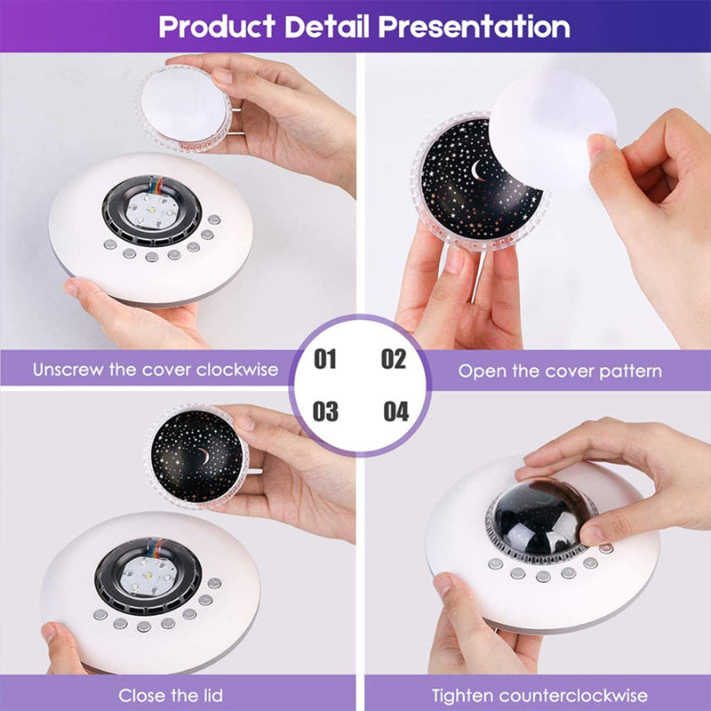 Multifunctional White Noise Machine with Star Projector Lamp_10