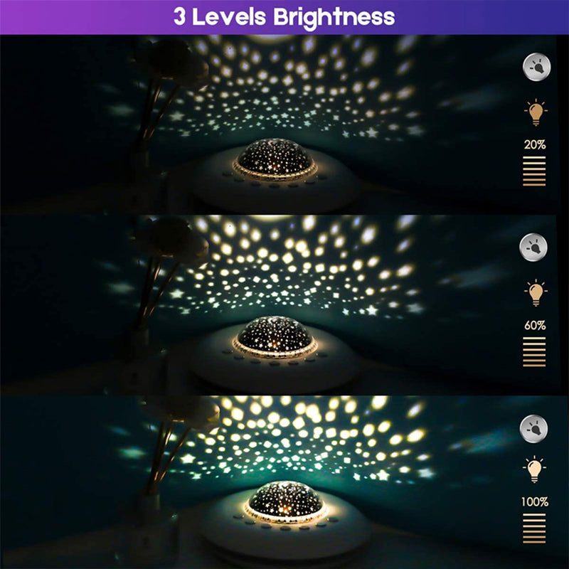 Multifunctional White Noise Machine with Star Projector Lamp_1