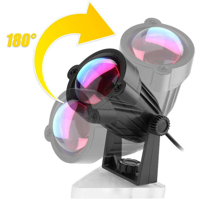 LED Multi-Color Sunset and Rainbow Spotlight Projector_7