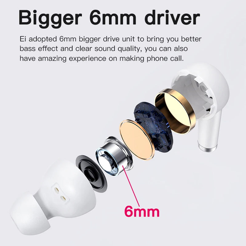 Wireless Earbud in-Ear Earphones with Charging Case and Mic_7