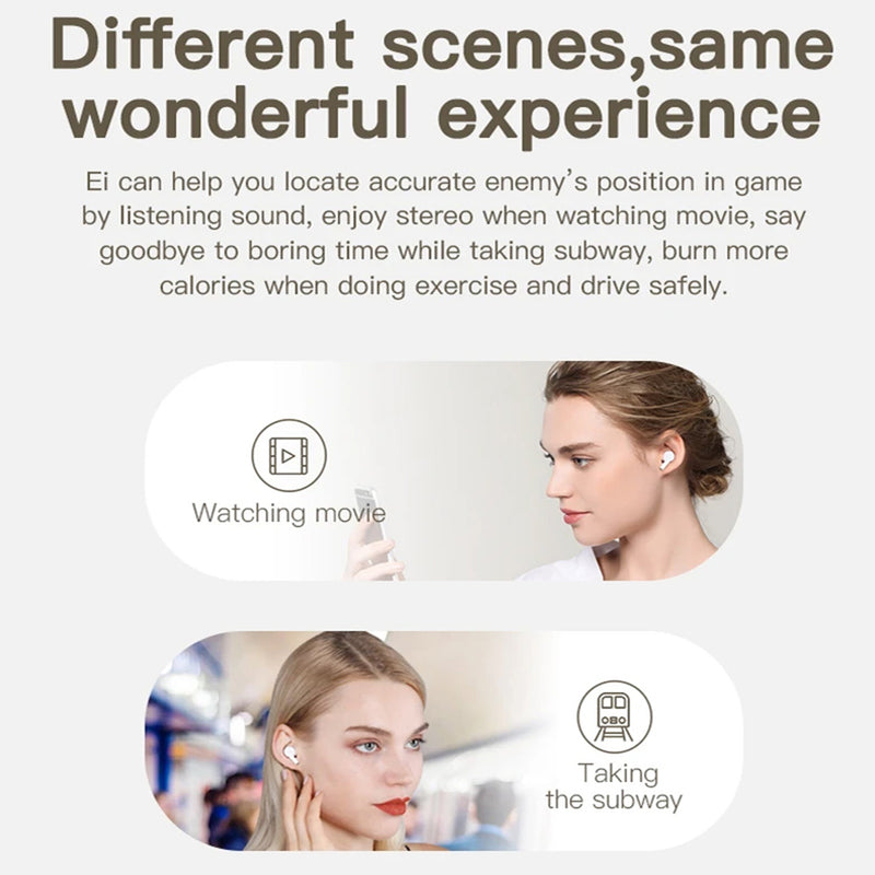 Wireless Earbud in-Ear Earphones with Charging Case and Mic_8