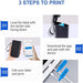D11  Portable Wireless Thermal Inkless Bluetooth Label Printer_7