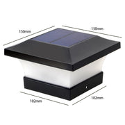 Solar Powered Outdoor Fence Gate Pillar Column Head Light_7