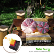 Solar Powered Outdoor Fence Gate Pillar Column Head Light_2