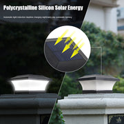 Solar Powered Outdoor Fence Gate Pillar Column Head Light_3