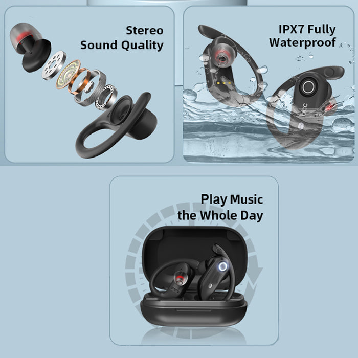 TWS Wireless Earbuds Over Ear Earphones with Charging Case_6