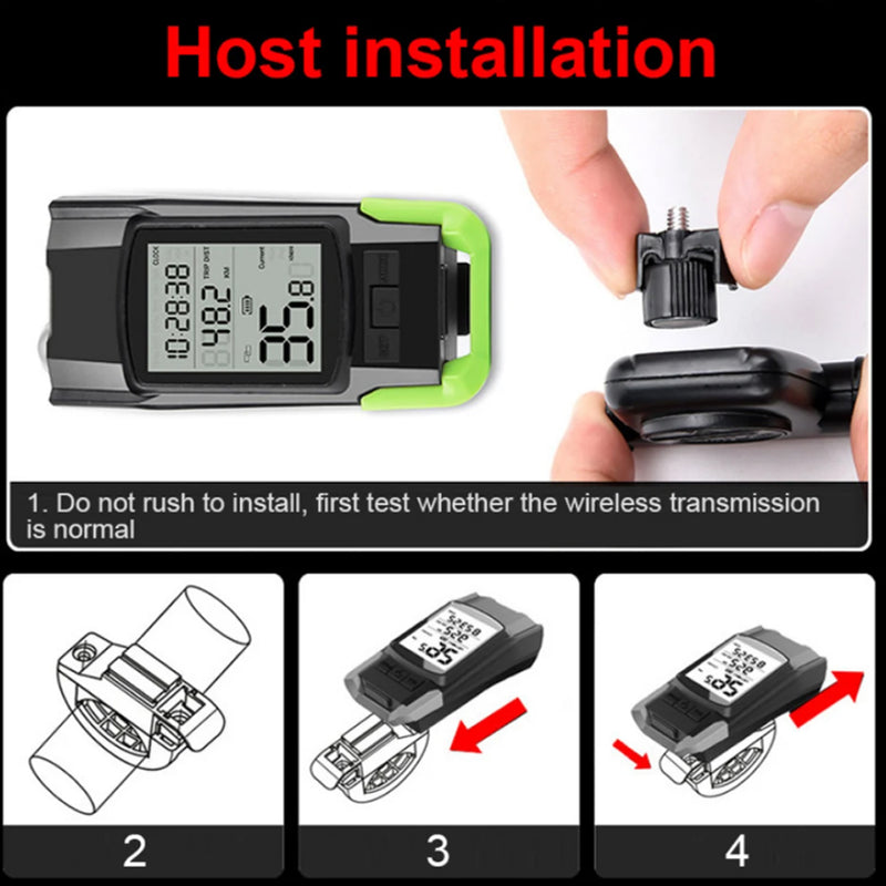 3-in-1 Bicycle Speedometer Rechargeable T6 LED Bike Light_8