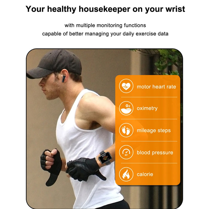 T91 1.4-inch Screen Bluetooth Fitness Band and Headphones_21