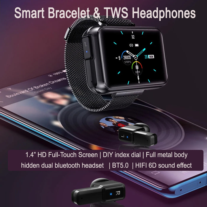 T91 1.4-inch Screen Bluetooth Fitness Band and Headphones_6