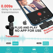 Plug-and-Play Wireless Microphone Portable Clip-on Mic_1
