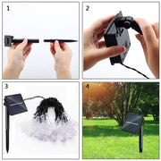 Solar Powered Outdoor Fairy LED Droplights Garden Decor_12