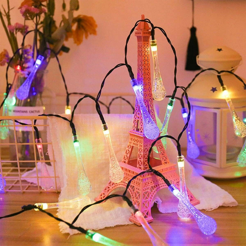 Solar Powered Outdoor Fairy LED Droplights Garden Decor_4