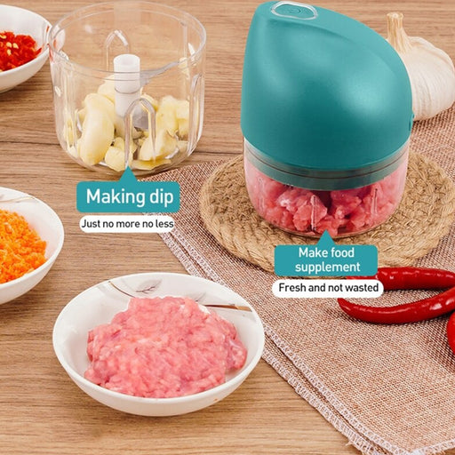Rechargeable Mini Electric Food Chopper and Meat Grinder_23