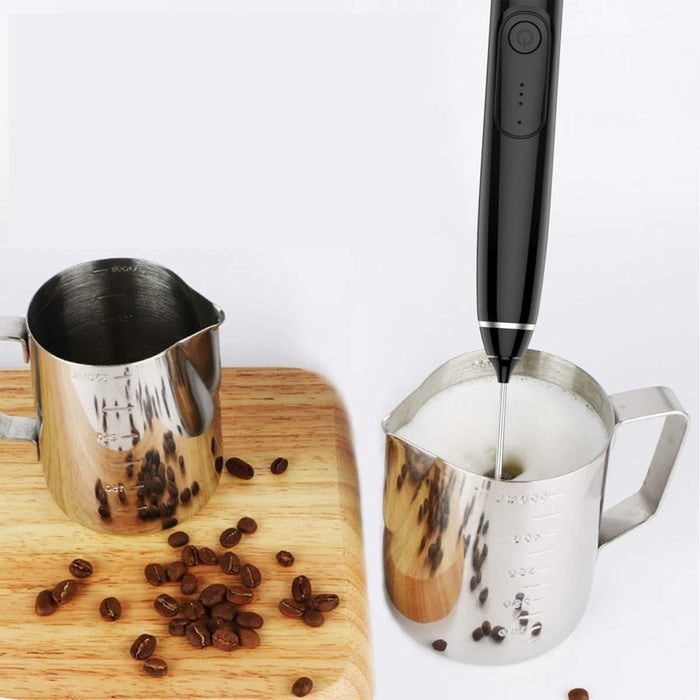 USB Rechargeable Automatic Milk Frother and Egg Beater_7