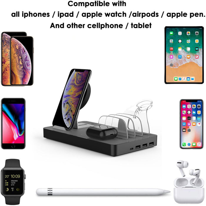 Desktop Charging Dock for Apple and Android Devices- USB Powered_7