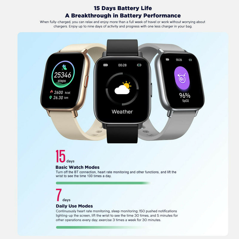 GTS Pro 180mAh 1.65 inch Unisex Touch Screen Smartwatch_15