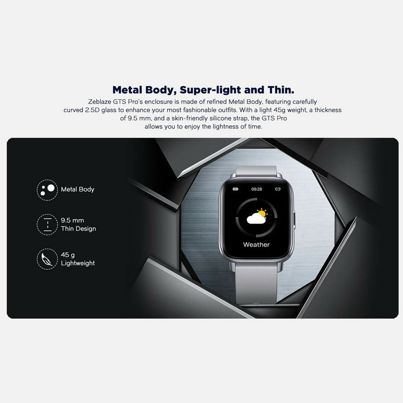 GTS Pro 180mAh 1.65 inch Unisex Touch Screen Smartwatch_11