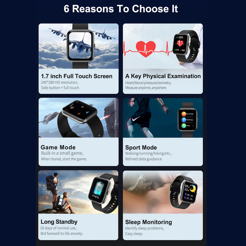 Ideapro i8 Smartwatch Full Touch Fitness and Heart Rate Monitor_8