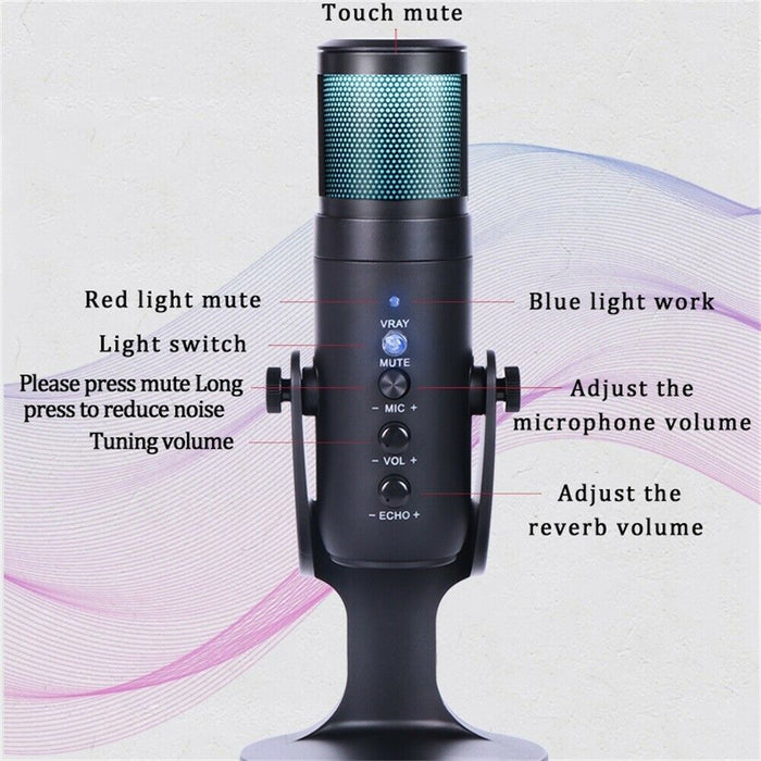 RGB USB Condenser Microphone for Gaming and Streaming_4