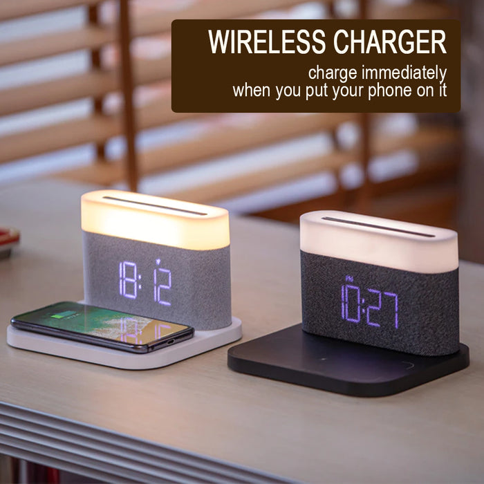 3-in-1 Wireless Charger Alarm Clock and Adjustable Night Light_14