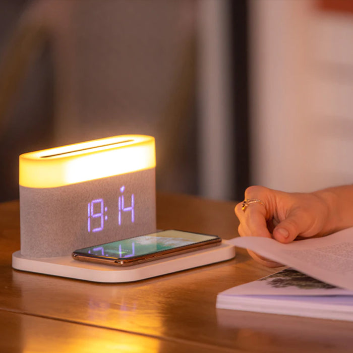 3-in-1 Wireless Charger Alarm Clock and Adjustable Night Light_11