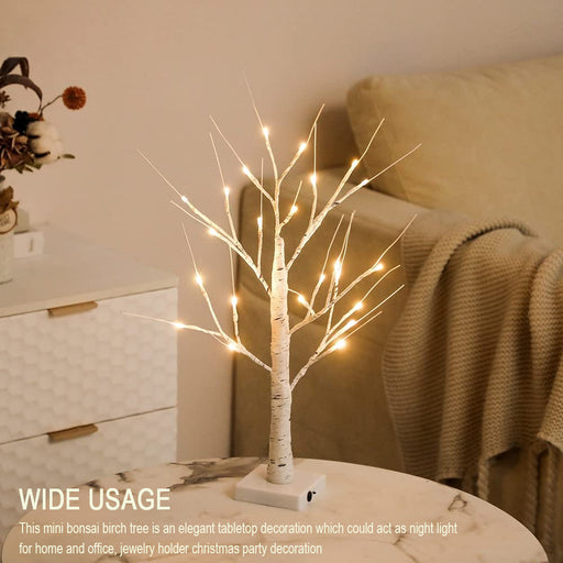 LED Illuminated Birch Tree for Home and Holiday Decoration_2