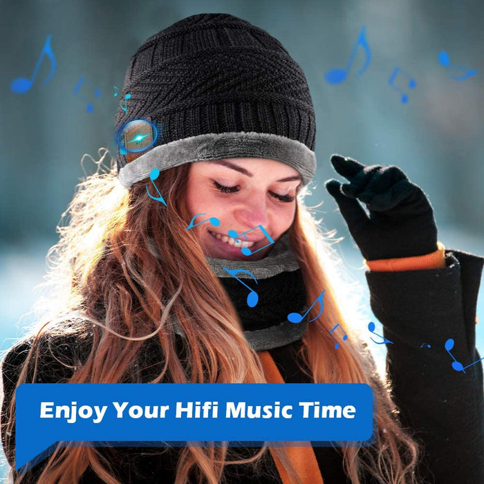 Wireless Bluetooth Musical Knitted Wearable Washable Hat_7