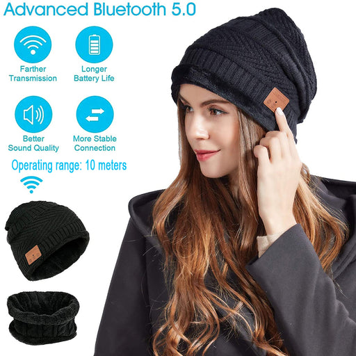 Wireless Bluetooth Musical Knitted Wearable Washable Hat_3
