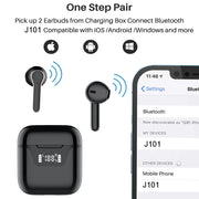 J101 TWS Touch Control Wireless BT Headphones with Mic- USB Charging_9