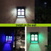 7 Light Colors Solar Powered Outdoor LED Fence Lights_1