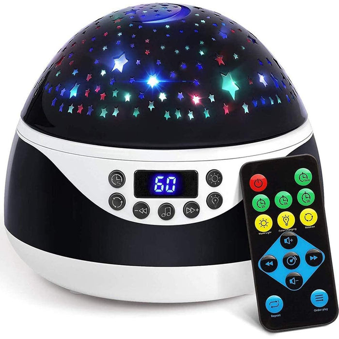 Rotating Projector Night Light with Music for Children's Bedroom_0