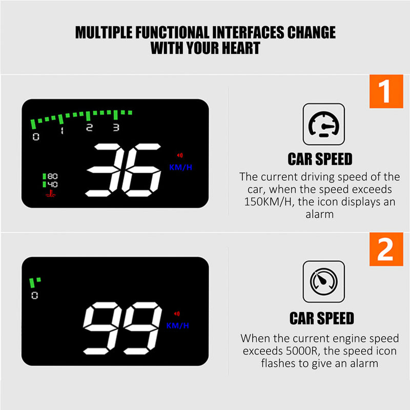 HUD Car Display Overs-speed Warning Projecting Data System_10