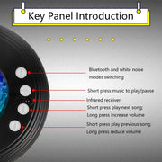 Galaxy Projector with White Noise Bluetooth Remote Speaker_5