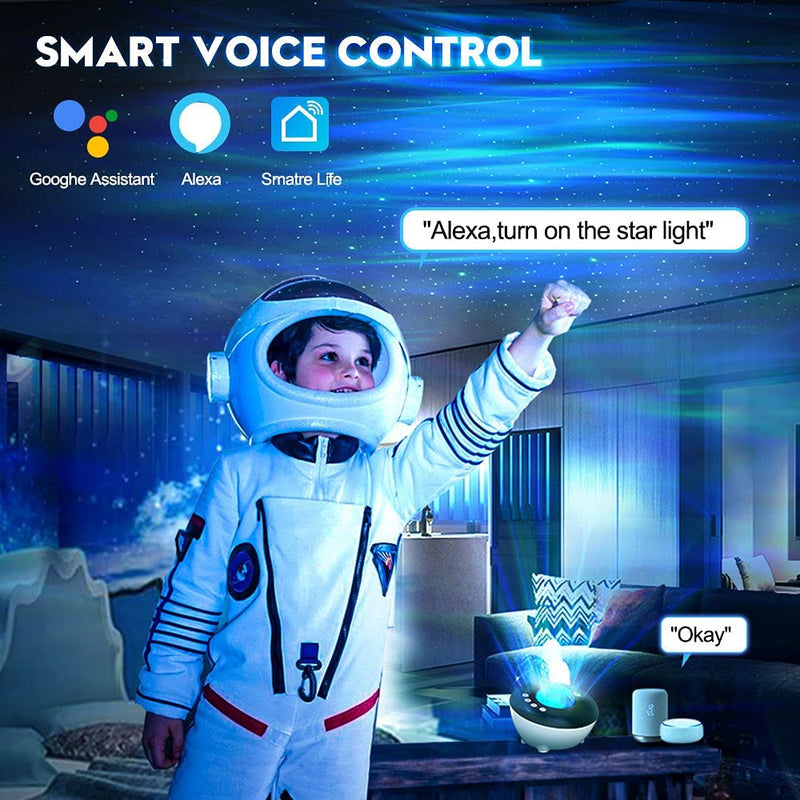Galaxy Projector with White Noise Bluetooth Remote Speaker_2