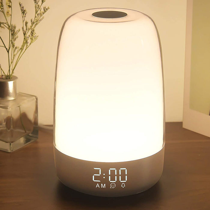 Dimmable Bedside Touch Night Light with Alarm Clock Function_17