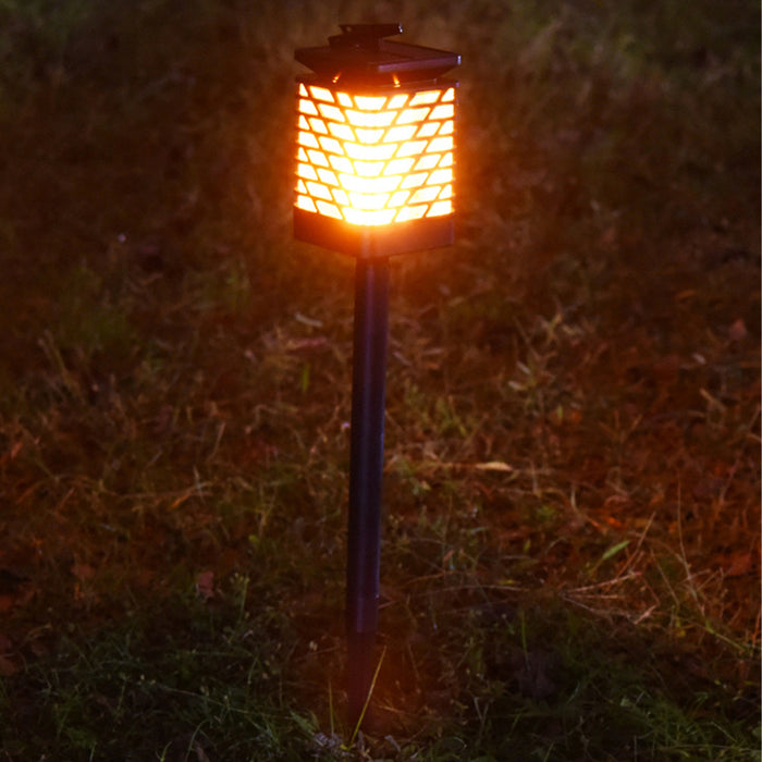 Flickering Flame Solar Powered Outdoor Garden Lantern_10