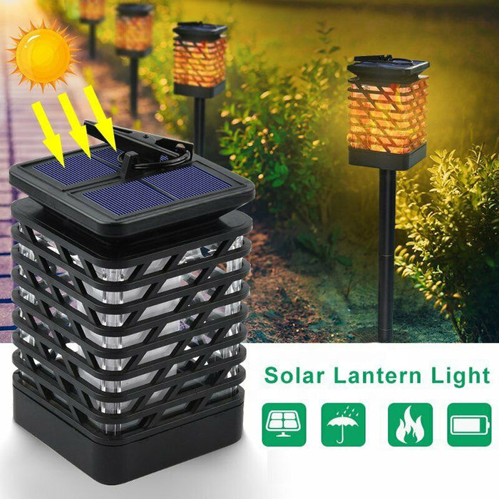 Flickering Flame Solar Powered Outdoor Garden Lantern_13