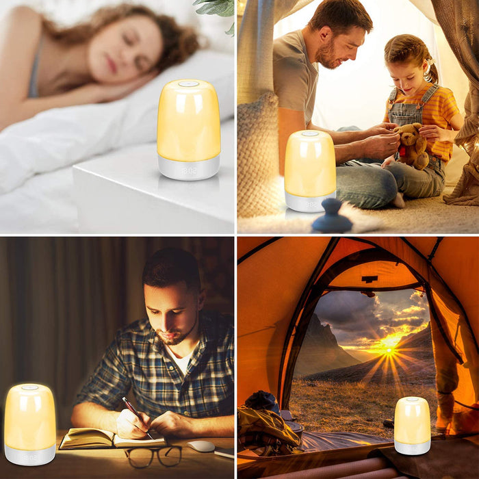 Dimmable Bedside Touch Night Light with Alarm Clock Function_10