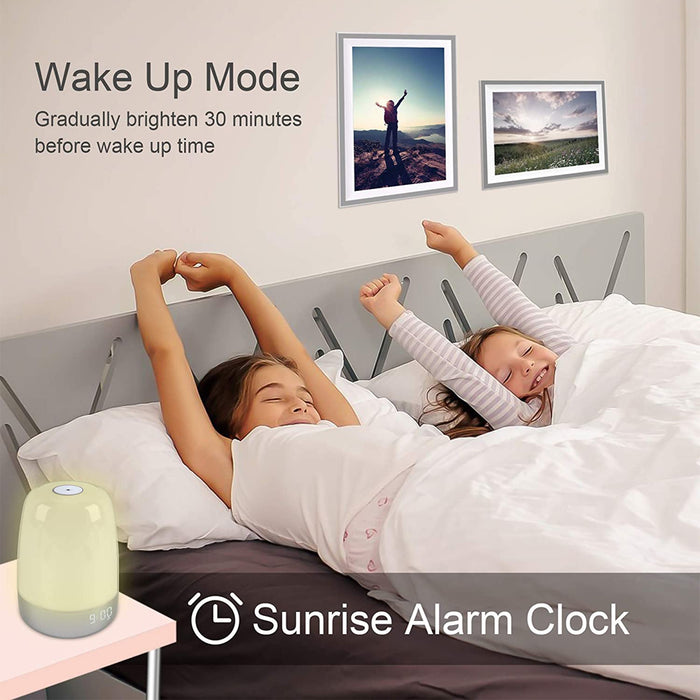 Dimmable Bedside Touch Night Light with Alarm Clock Function_18
