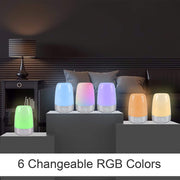 Dimmable Bedside Touch Night Light with Alarm Clock Function_3