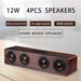 W8 Wooden Wireless Heavy Bass Speaker and Subwoofer Soundbar_12