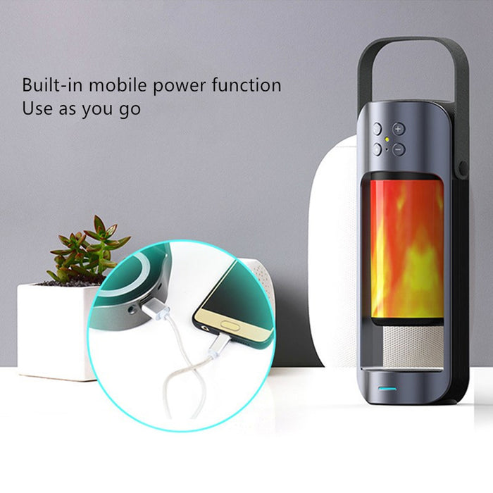 Flame Light Wireless Bluetooth Speaker and Charger for QI Phones_1