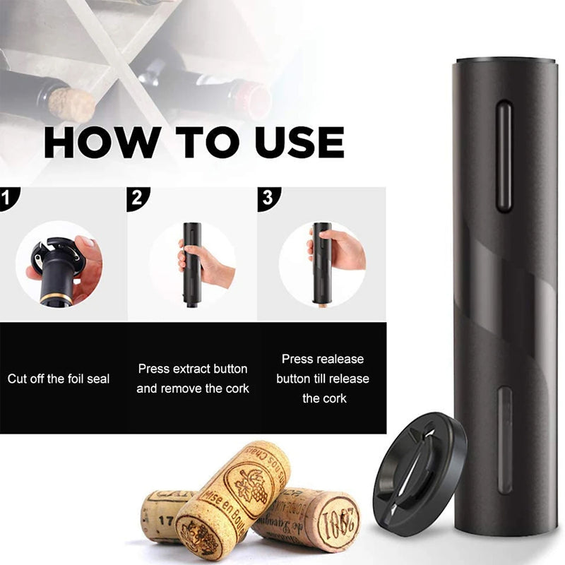 Battery Operated Electric Bottle and Wine Opener Automatic Corkscrew_17