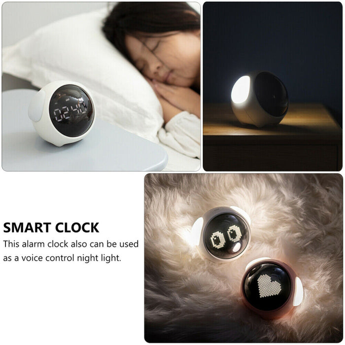 Cute Pixel Children’s Bedside Alarm Clock Emoji Digital Clock_16
