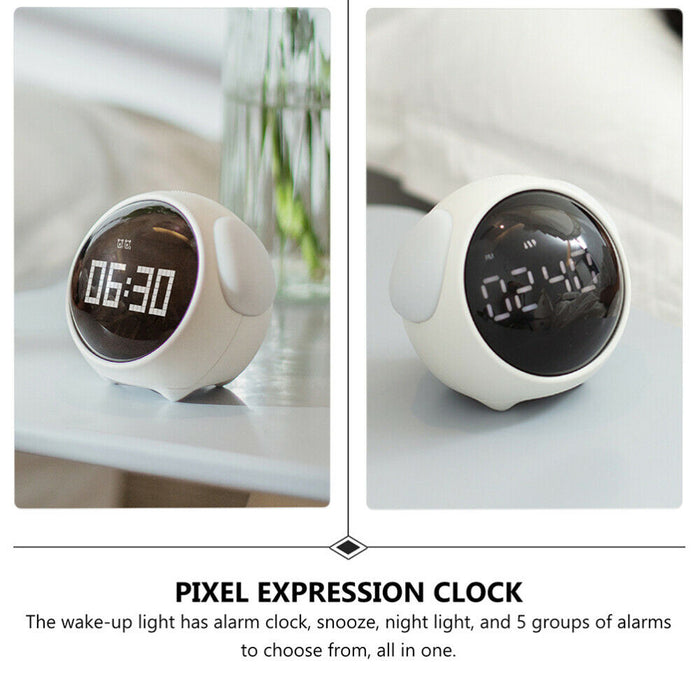Cute Pixel Children’s Bedside Alarm Clock Emoji Digital Clock_18