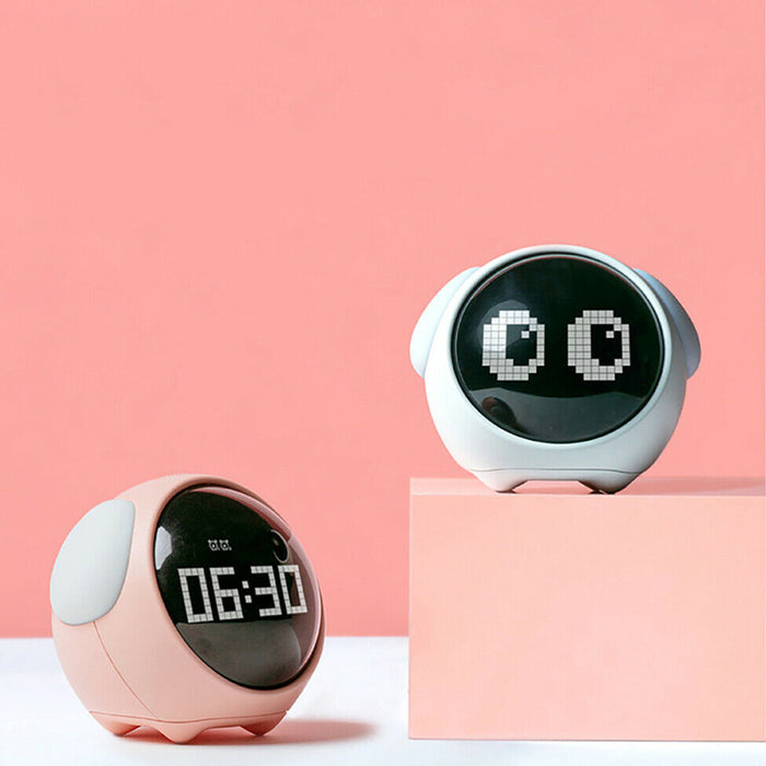 Cute Pixel Children’s Bedside Alarm Clock Emoji Digital Clock_3