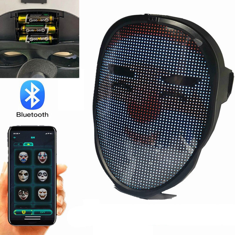 LED Face Transforming Luminous Face Mask for Halloween and Parties_17